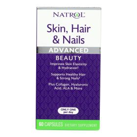 Natrol Skin Hair and Nails with Lutein Capsules - 60 Count