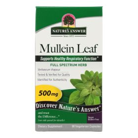 Nature's Answer Mullein Leaf Dietary Supplement - 1 Each - 90 SGEL